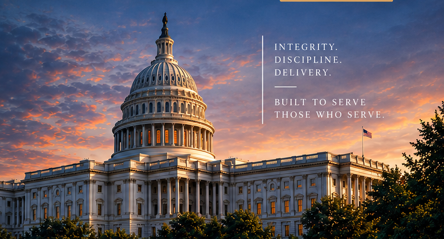 United States Capitol at sunset